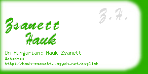zsanett hauk business card